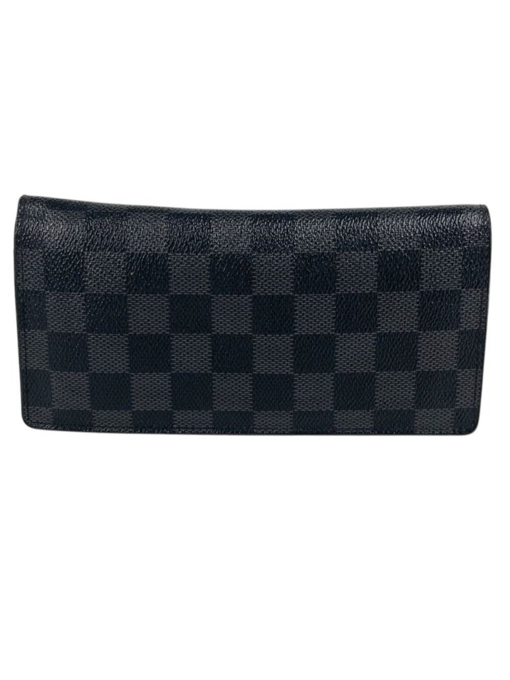 Louis Vuitton Wallet Portefeuille Brazza Damier Graphite Canvas Black
